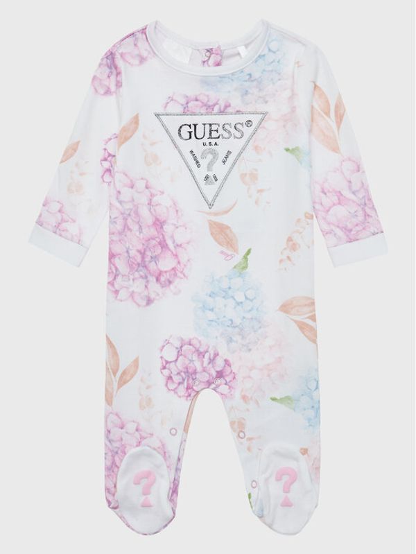 Guess Guess Бебешки гащеризон със стъпала S3RG04 K83S0 Бял Regular Fit
