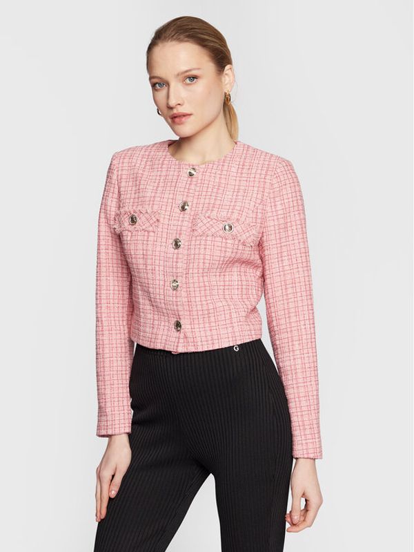 Guess Guess Блейзър W3RN50 WF5A0 Розов Regular Fit