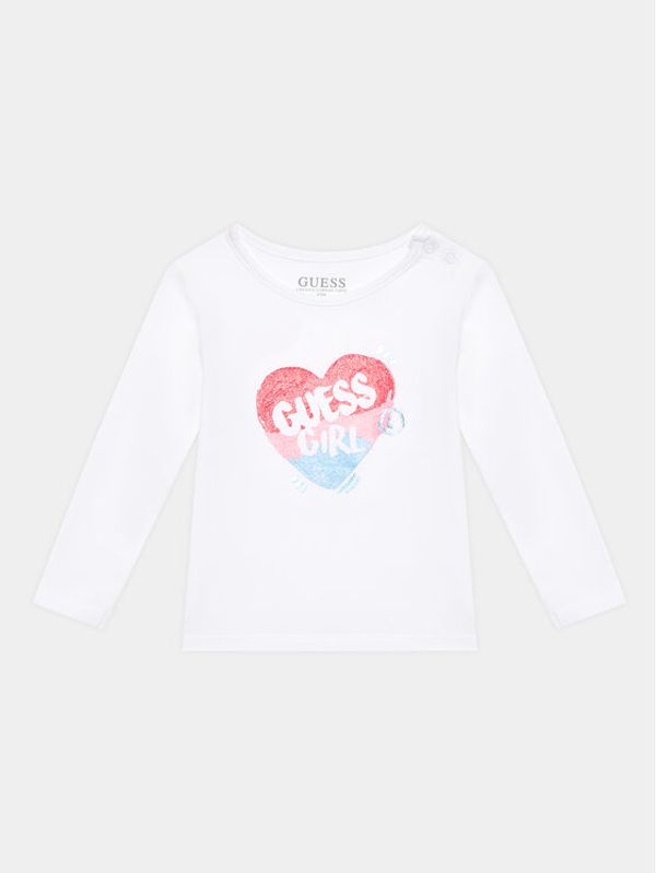 Guess Guess Блуза A3YI03 K6YW4 Бял Regular Fit