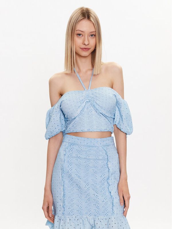 Guess Guess Блуза Aini W3GP16 KALQ0 Син Regular Fit