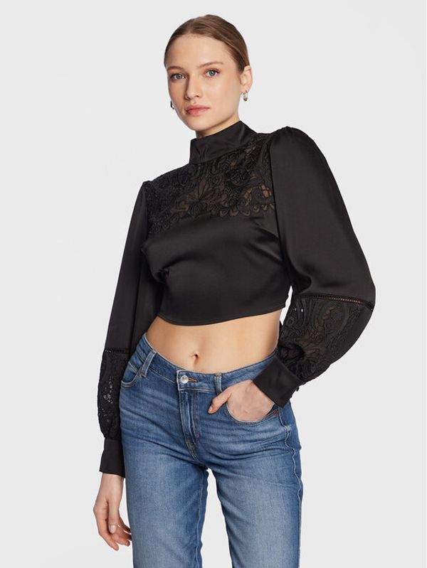 Guess Guess Блуза Angela W3RH19 WEFC2 Черен Regular Fit