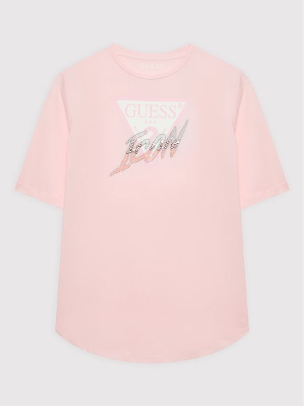 Guess Guess Блуза J2YI05 KAPO0 Розов Regular Fit