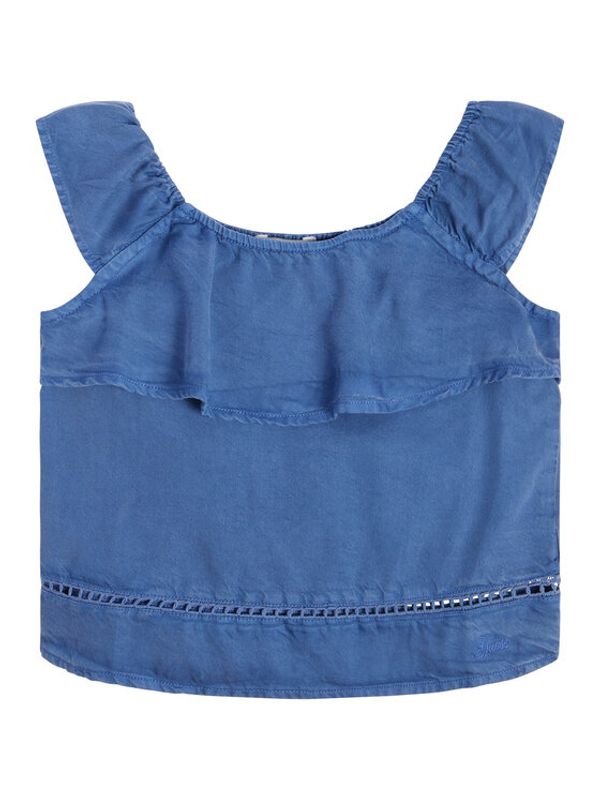 Guess Guess Блуза J3GH01 WE8R0 Син Regular Fit