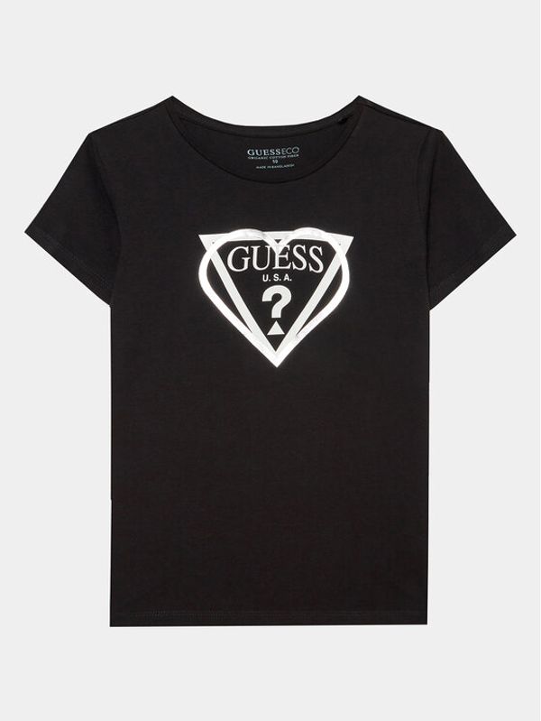Guess Guess Блуза J3YI02 K6YW4 Черен Regular Fit