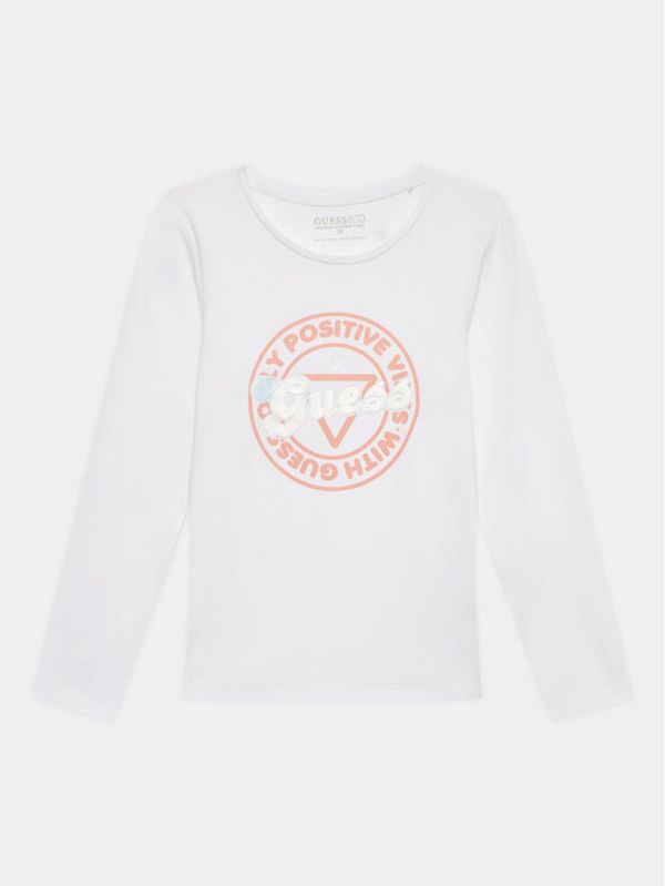 Guess Guess Блуза J3YI13 K6YW4 Бял Regular Fit