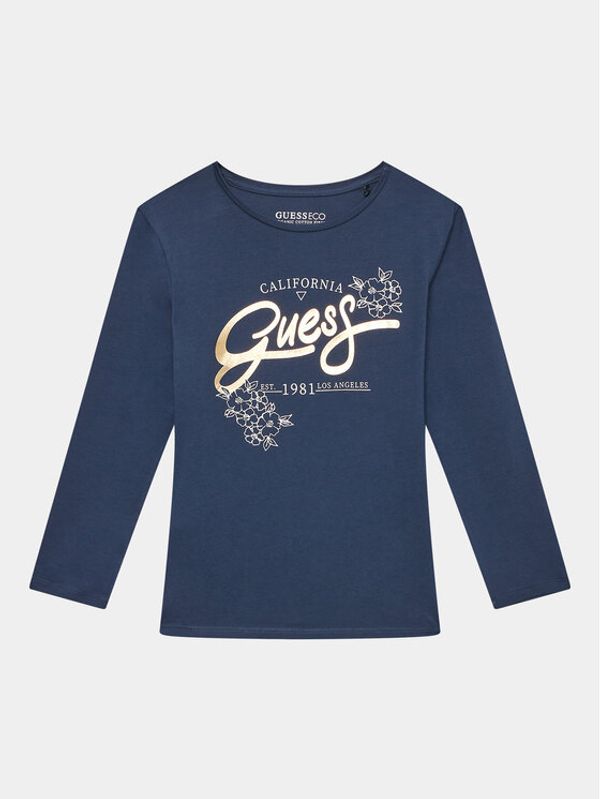 Guess Guess Блуза J3YI25 K6YW4 Тъмносин Regular Fit