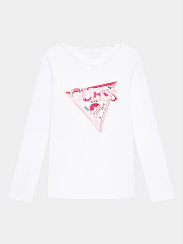 Guess Guess Блуза J3YI50 K6YW4 Бял Regular Fit