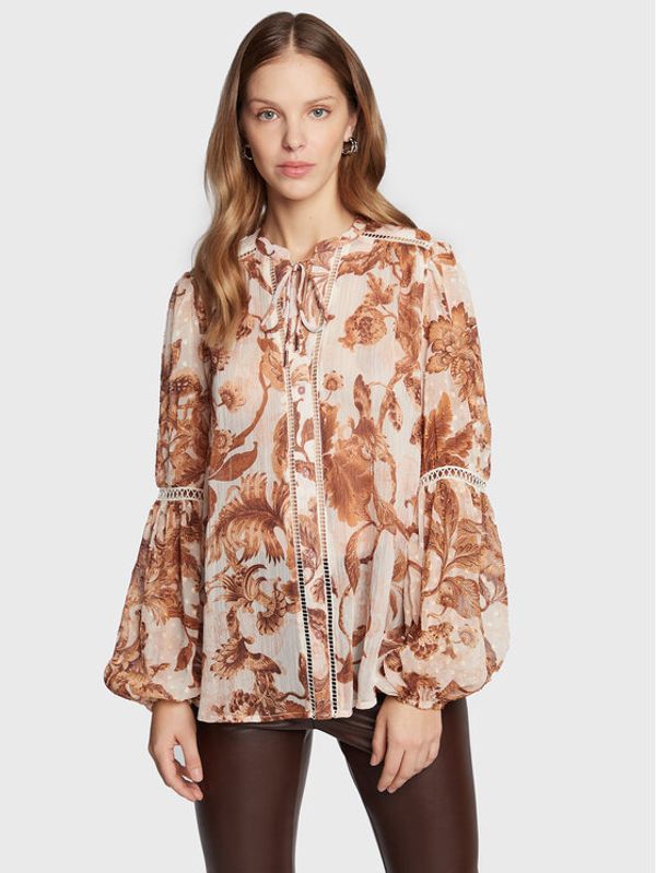 Guess Guess Блуза Josette W3RH56 WDW52 Бежов Regular Fit