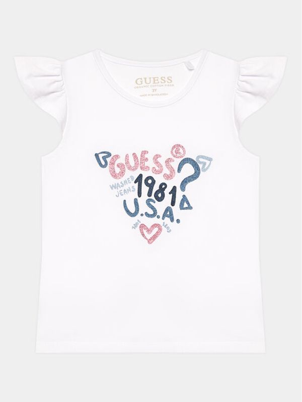 Guess Guess Блуза K3GI16 K6YW1 Бял Regular Fit