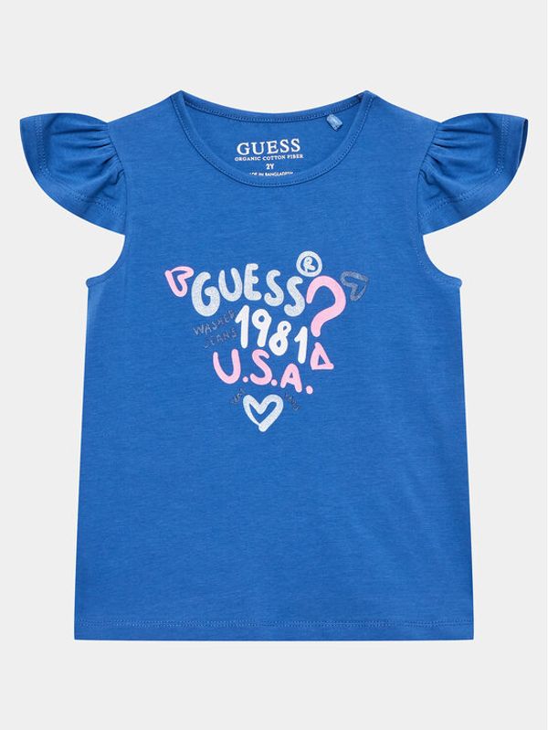 Guess Guess Блуза K3GI16 K6YW1 Син Regular Fit