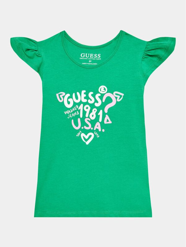 Guess Guess Блуза K3GI16 K6YW1 Зелен Regular Fit