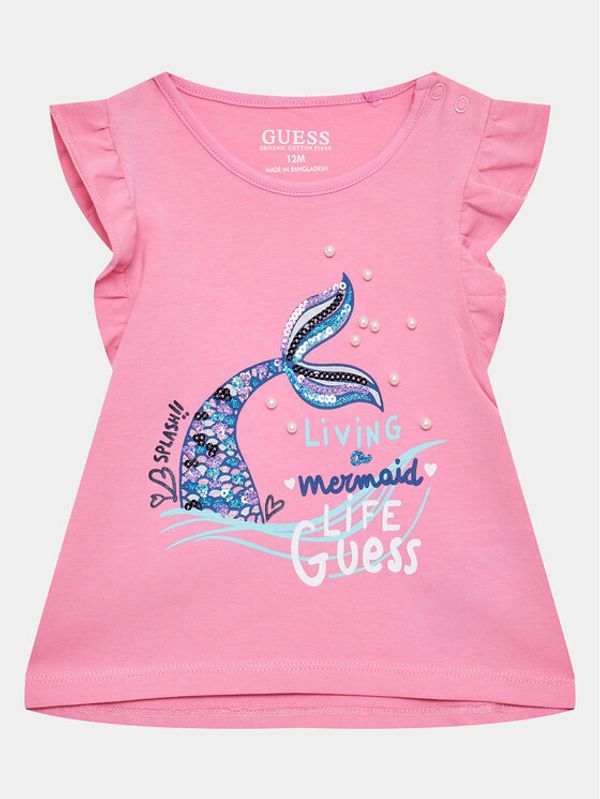 Guess Guess Блуза K3GI18 K6YW1 Розов Regular Fit