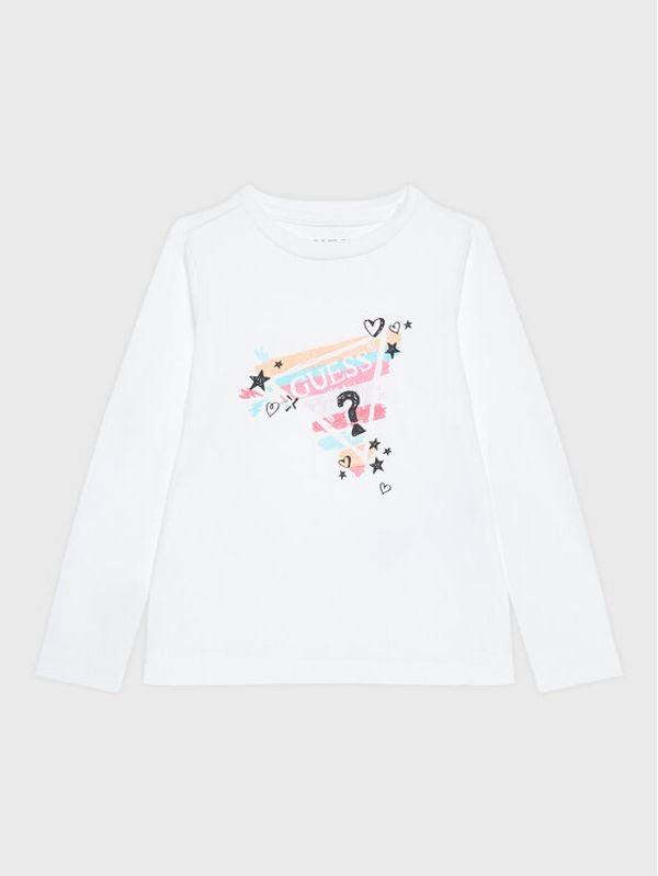 Guess Guess Блуза K3RI01 K6YW3 Бял Regular Fit