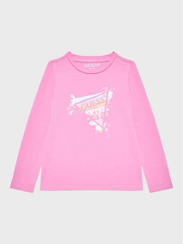 Guess Guess Блуза K3RI01 K6YW3 Розов Regular Fit