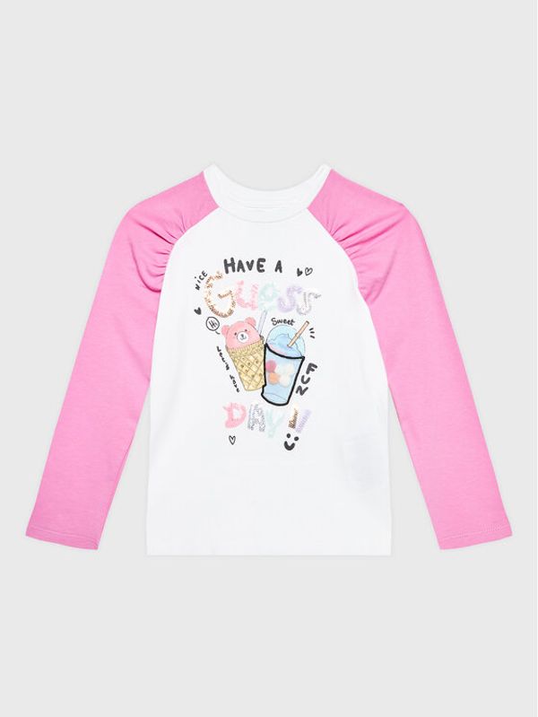 Guess Guess Блуза K3RI07 K6YW3 Бял Regular Fit