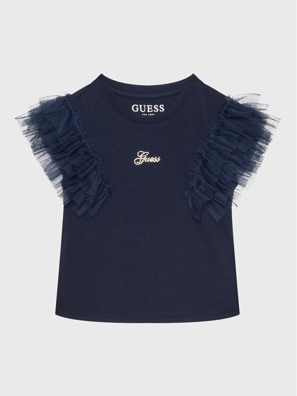 Guess Guess Блуза K3RI10 K6YW0 Тъмносин Regular Fit