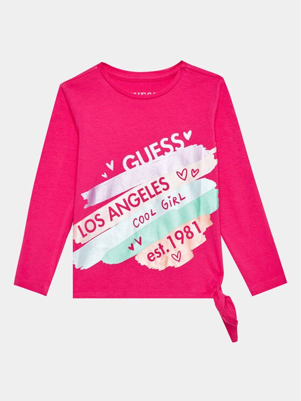 Guess Guess Блуза K3YI01 K6YW4 Розов Regular Fit