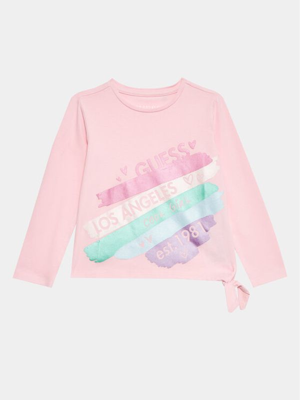 Guess Guess Блуза K3YI01 K6YW4 Розов Regular Fit