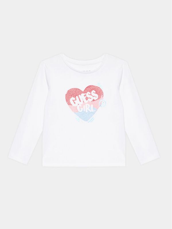 Guess Guess Блуза K3YI03 K6YW4 Бял Regular Fit