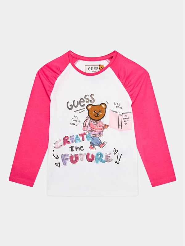 Guess Guess Блуза K3YI07 K6YW3 Бял Regular Fit