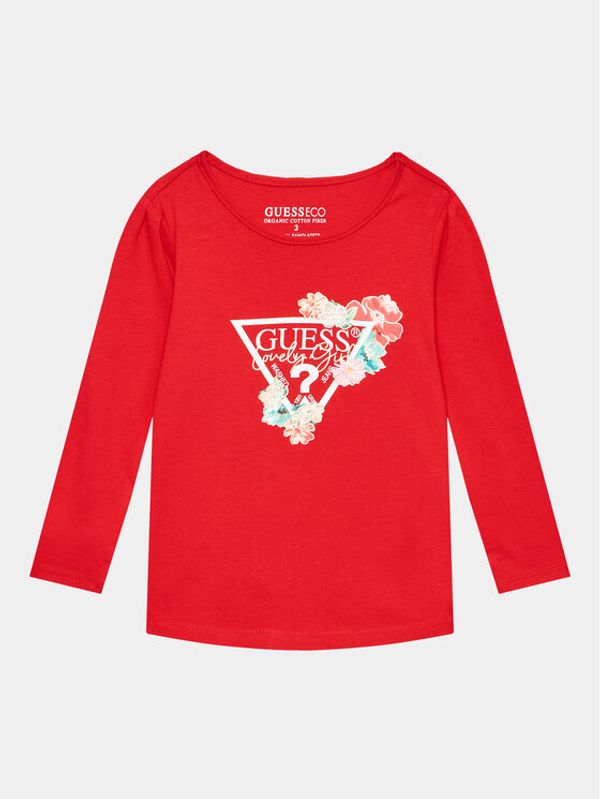 Guess Guess Блуза K3YI17 K6YW4 Червен Regular Fit