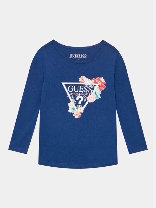 Guess Guess Блуза K3YI17 K6YW4 Тъмносин Regular Fit