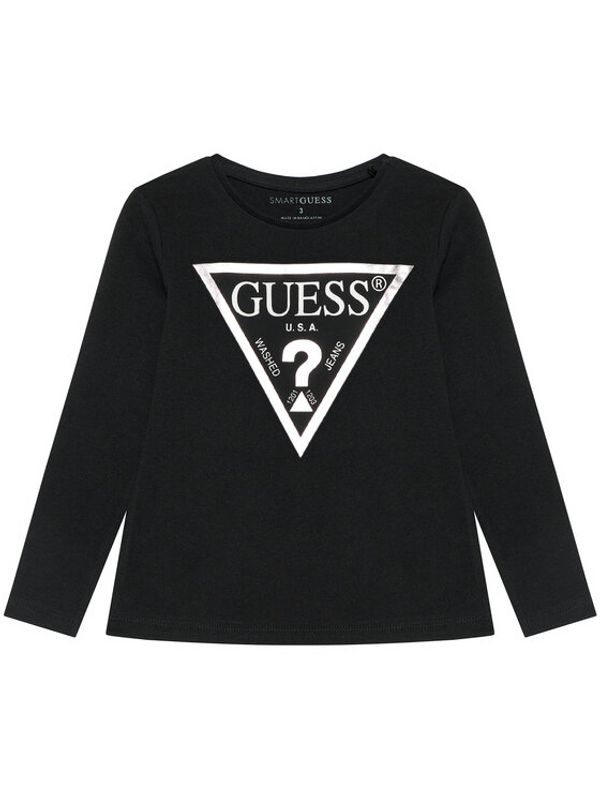 Guess Guess Блуза K84I18 K8HM0 Черен Slim Fit