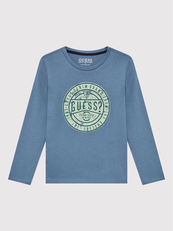 Guess Guess Блуза L2YI40 K8HM0 Син Regular Fit