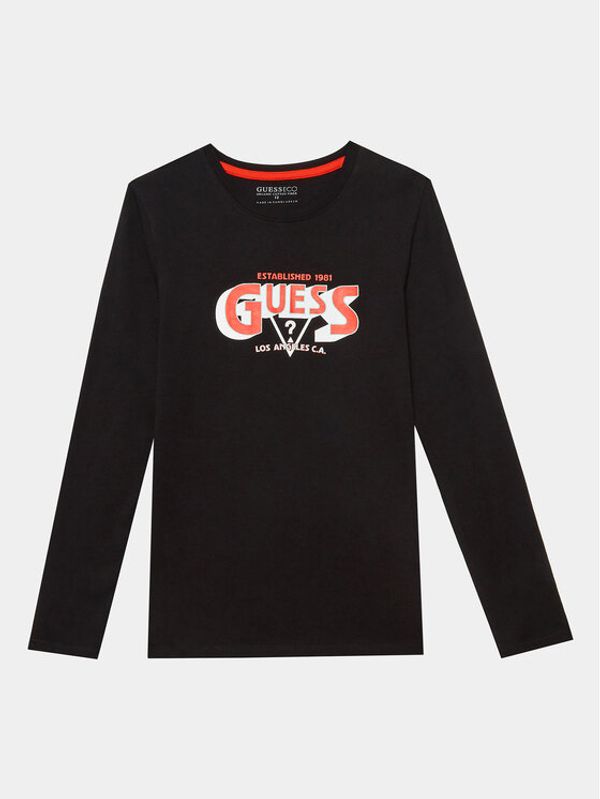 Guess Guess Блуза L3YI22 K8HM4 Черен Regular Fit