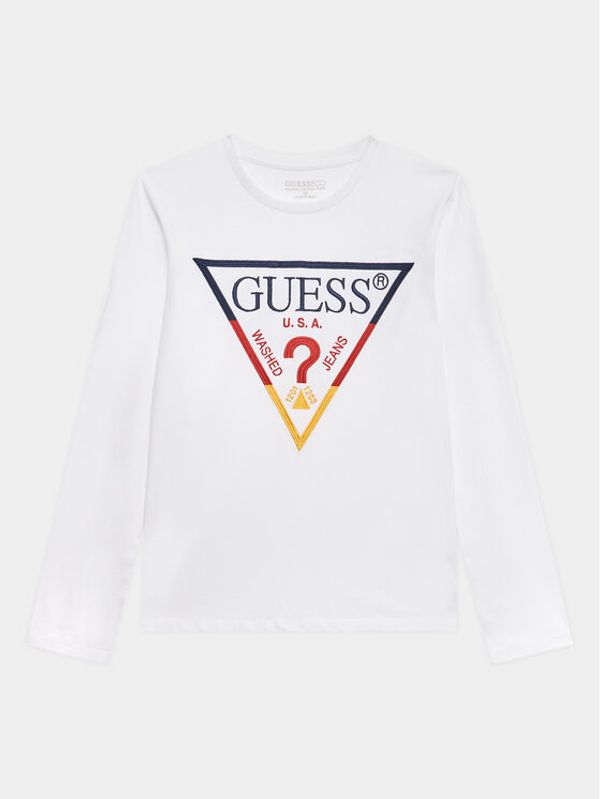 Guess Guess Блуза L3YI43 K8HM4 Бял Regular Fit
