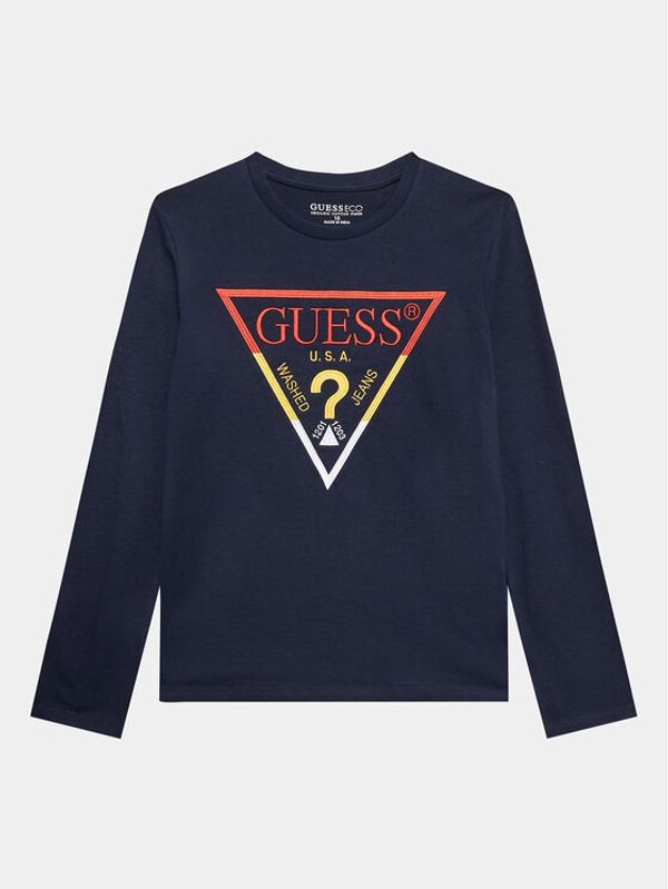 Guess Guess Блуза L3YI43 K8HM4 Син Regular Fit