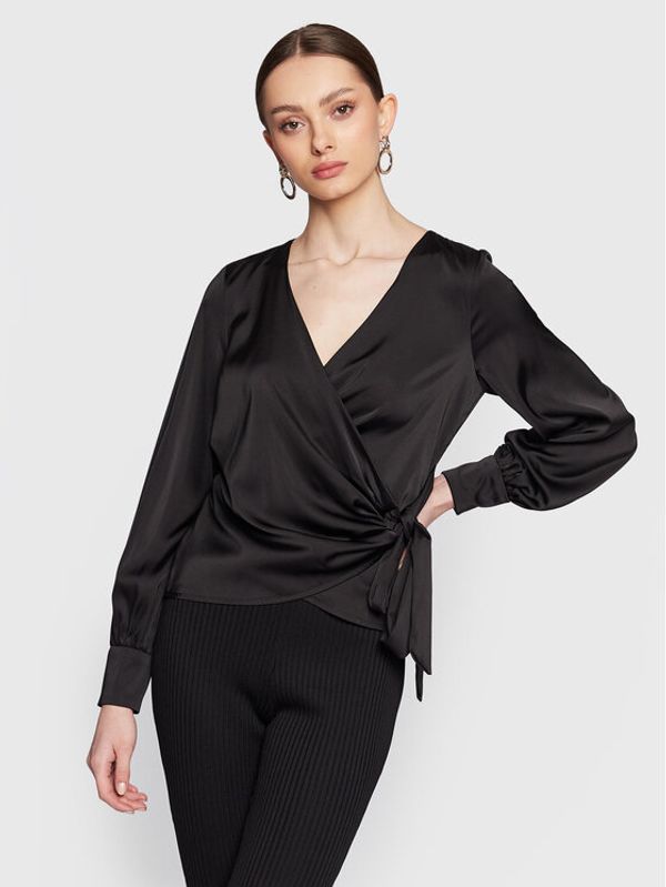 Guess Guess Блуза Lovisa W3RH26 WEFC2 Черен Regular Fit