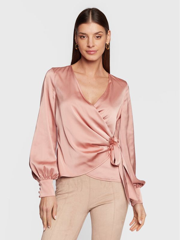 Guess Guess Блуза Lovisa W3RH26 WEFC2 Розов Regular Fit