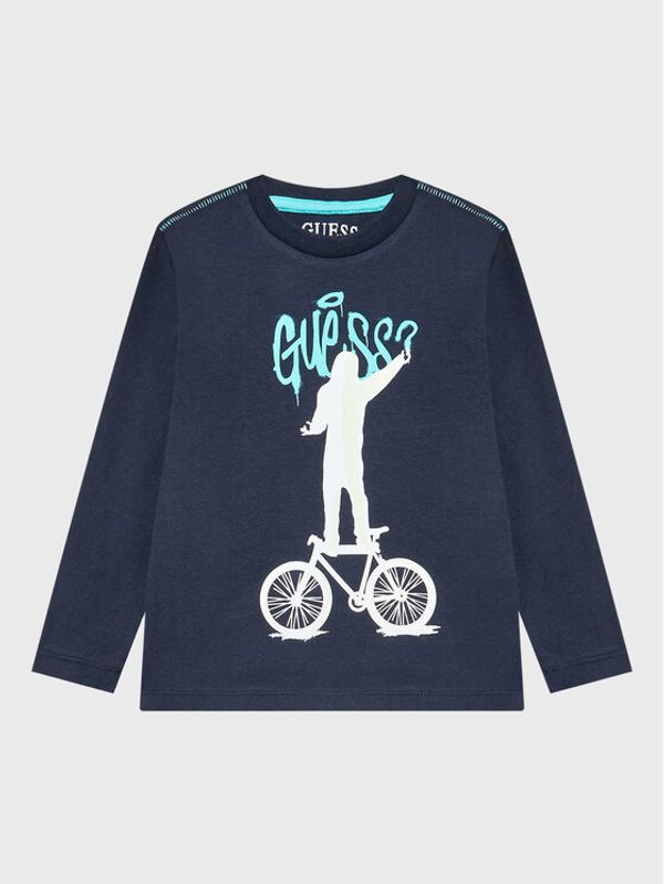 Guess Guess Блуза N2BI25 I3Z11 Тъмносин Regular Fit