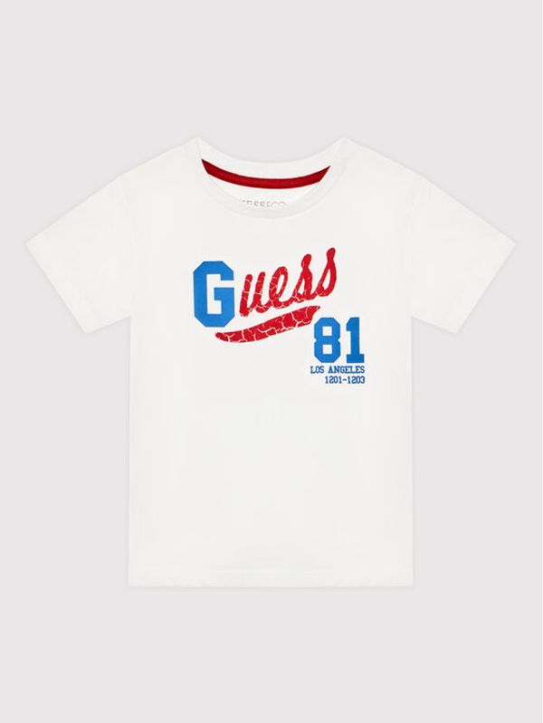 Guess Guess Блуза N2YI12 K8HM0 Бял Regular Fit