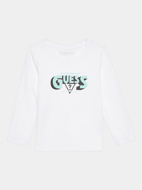 Guess Guess Блуза N3YI16 K8HM4 Бял Regular Fit