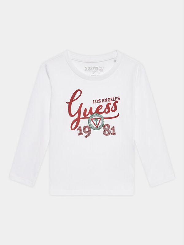 Guess Guess Блуза N3YI26 K8HM4 Бял Regular Fit