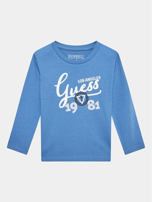 Guess Guess Блуза N3YI26 K8HM4 Син Regular Fit