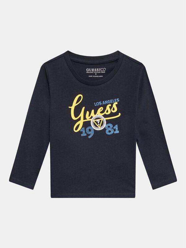 Guess Guess Блуза N3YI26 K8HM4 Тъмносин Regular Fit