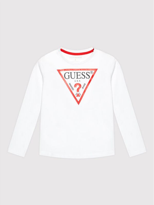 Guess Guess Блуза N84I24 K8HM0 Бял Regular Fit