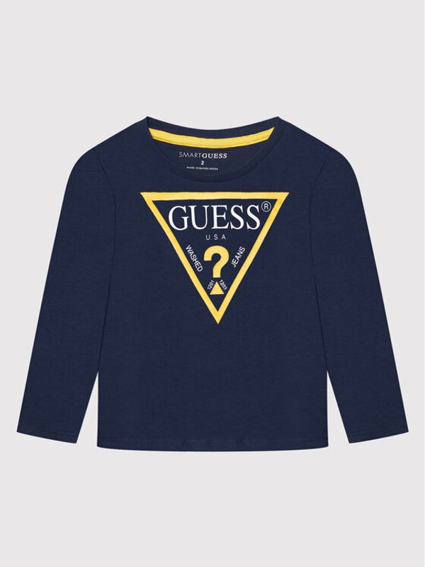 Guess Guess Блуза N84I24 K8HM0 Тъмносин Regular Fit