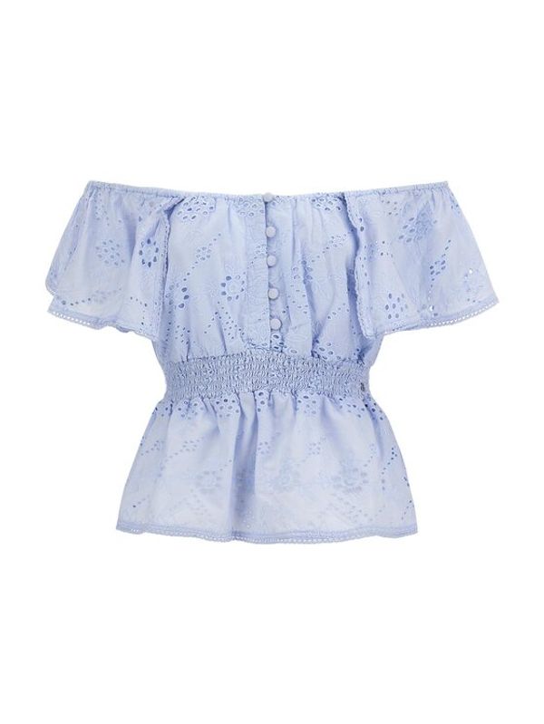 Guess Guess Блуза Peggy W3GH89 WFG40 Син Regular Fit