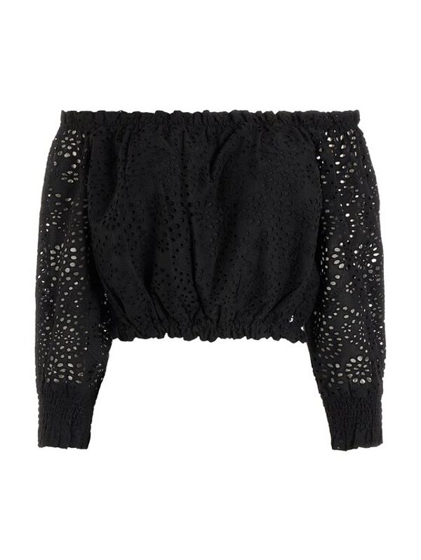 Guess Guess Блуза Rafa W3GH95 WFDC0 Черен Regular Fit