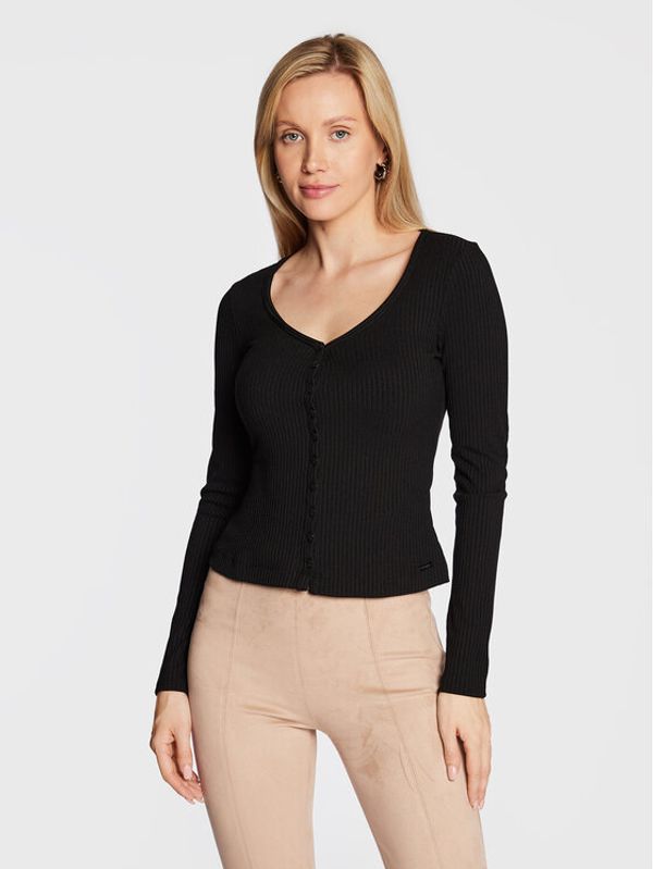 Guess Guess Блуза Raylynn W2BP61 K86Z2 Черен Slim Fit