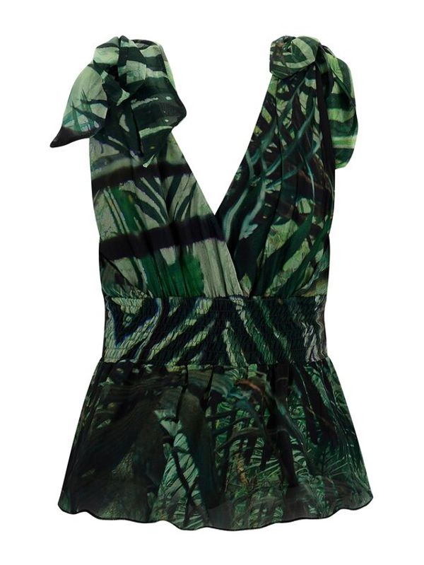 Guess Guess Блуза Roxan W3GH92 WE550 Зелен Regular Fit