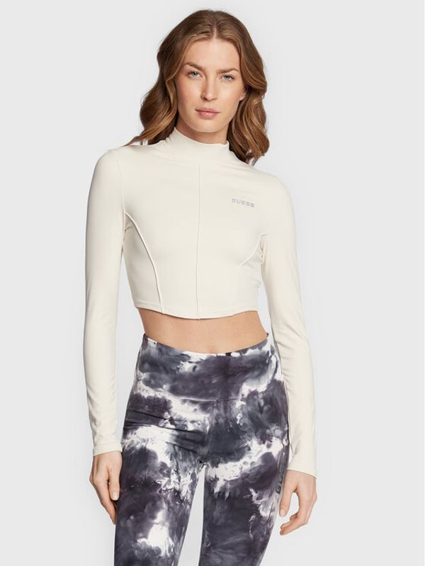 Guess Guess Блуза V2BP04 MC04Z Бежов Slim Fit