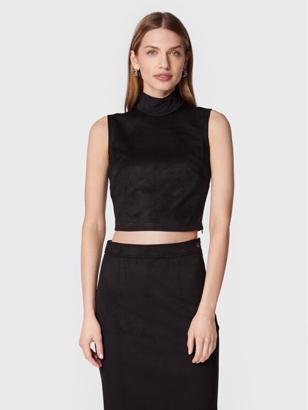 Guess Guess Блуза W2BH51 WE0L0 Черен Slim Fit