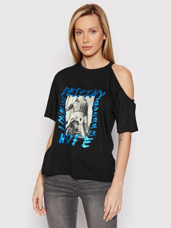 Guess Guess Блуза W2RI15 K68D2 Черен Regular Fit