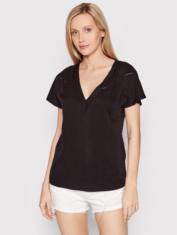 Guess Guess Блуза W2YH44 WEAE2 Черен Regular Fit