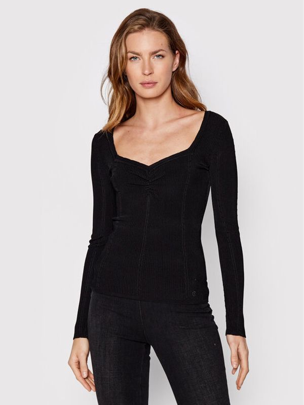 Guess Guess Блуза W2YR12 Z30K0 Черен Slim Fit